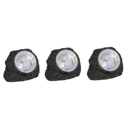 Globo - НАБОР 3x Светодиодный светильник на солнечной батарее LED/1,2V IP44 600 mAh