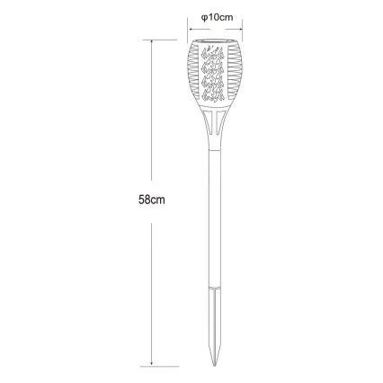 Globo - Світлодіодна лампа на сонячній батареї 36xLED/0,1W/1,2V IP44