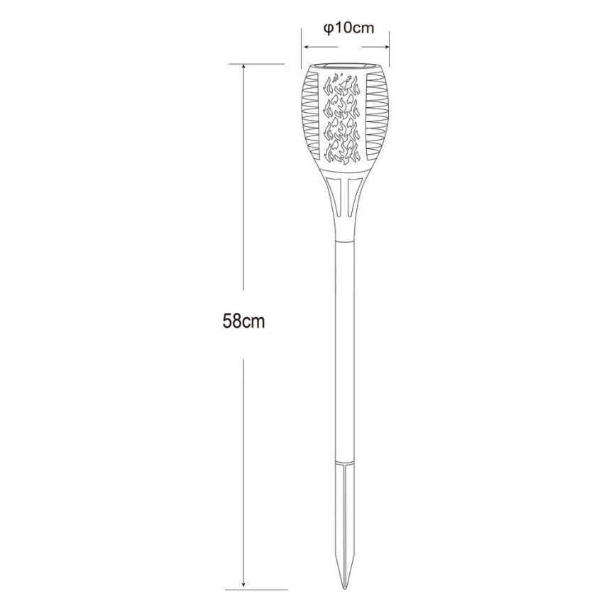 Globo - Світлодіодна лампа на сонячній батареї 36xLED/0,1W/1,2V IP44