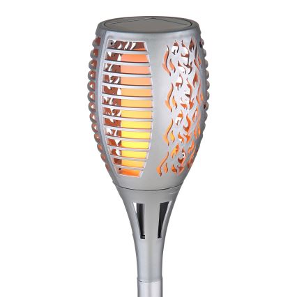 Globo - Светодиодный светильник на солнечной батарее LED/3,6W/3V 1800K IP44 блестящий хром