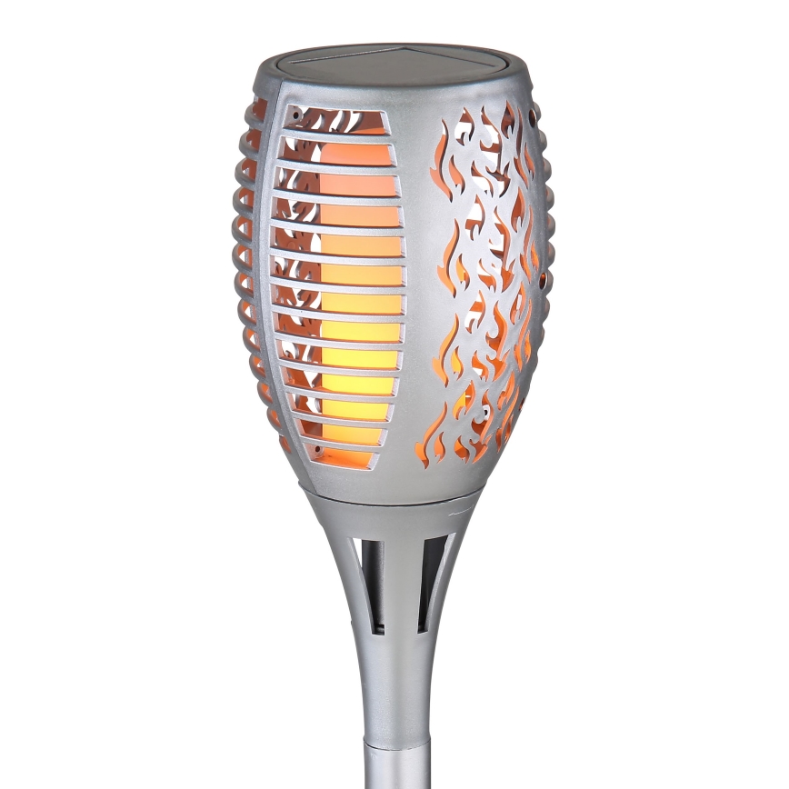 Globo - Светодиодный светильник на солнечной батарее LED/3,6W/3V 1800K IP44 блестящий хром