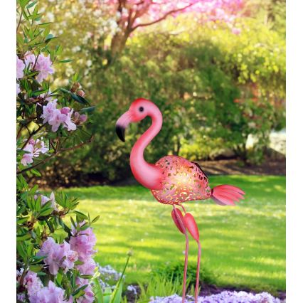 Globo - светодиодный солнечный светильник LED/3 В IP44 300 мА·ч «Фламинго»