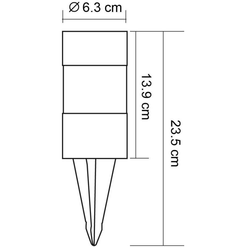 Globo - НАБІР 3x Світлодіодний світильник на сонячній батареї LED/0,06W/3,2V IP44