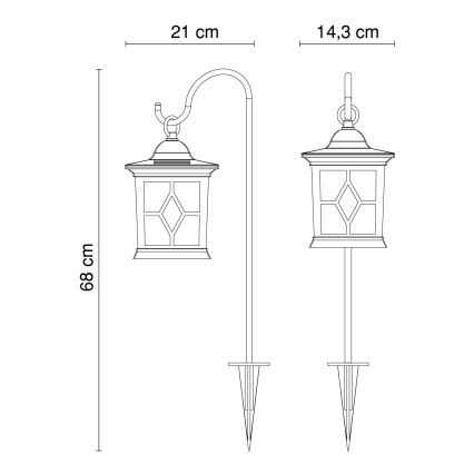 Globo - Светодиодный светильник на солнечной батарее LED/0,06W IP44 300 mAh