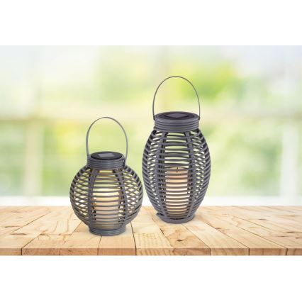 Globo - Светодиодный светильник на солнечной батарее LED/0,06W/3,2V IP44 200 mAh ротанг