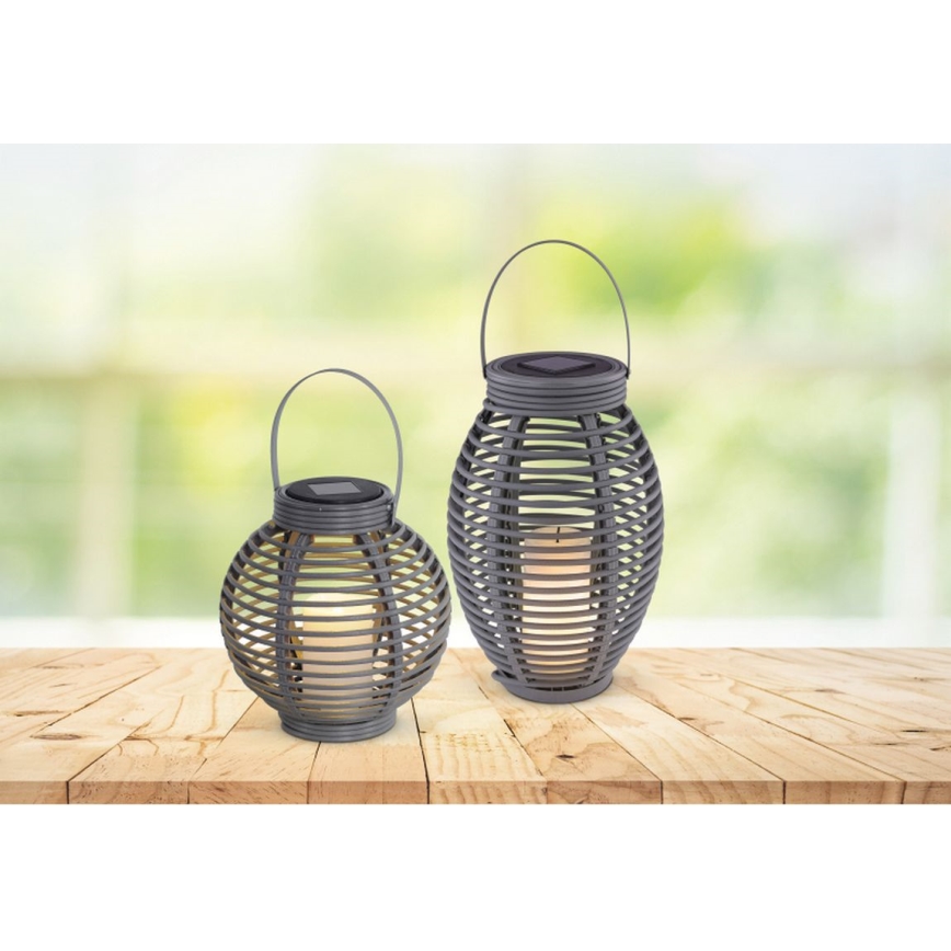 Globo - Світлодіодний світильник на сонячній батареї LED/0,06W/3,2V IP44 200 mAh ротанґ