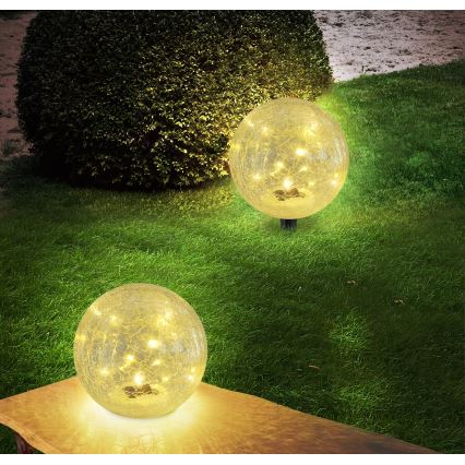 Globo - Світлодіодний світильник на сонячній батареї 15xLED/0,06W/3,2V діаметр 15 см IP44