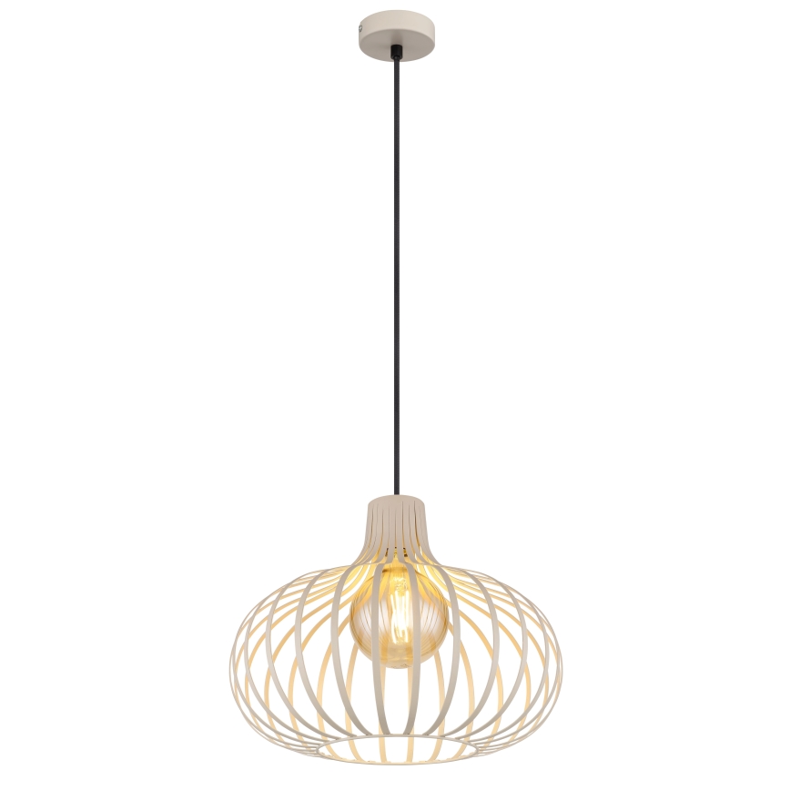 Globo - Підвісна люстра на тросі 1xE27/40W/230V бежева