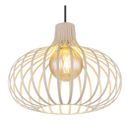 Globo - Підвісна люстра на тросі 1xE27/40W/230V бежева