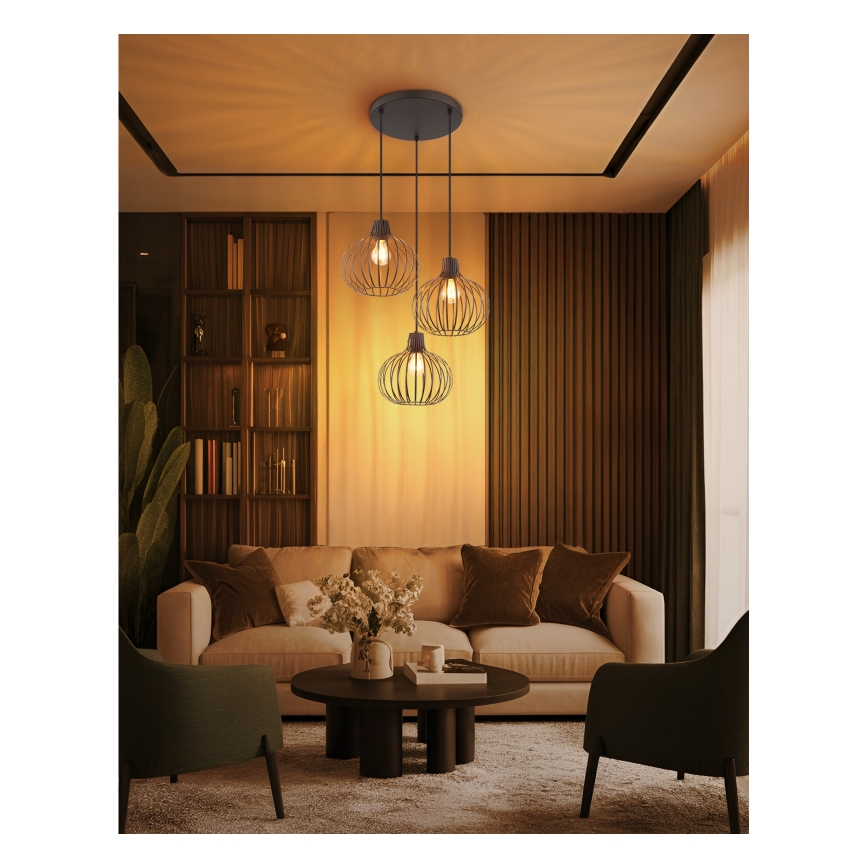 Globo - Люстра на тросі 3xE27/40W/230V