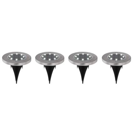 Globo - НАБІР 4x Світлодіодний світильник на сонячній батареї LED/0,1W/3V IP44