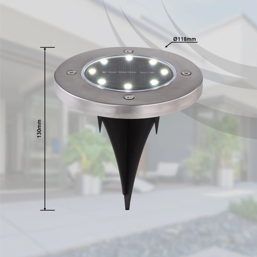 Globo - НАБІР 4x Світлодіодний світильник на сонячній батареї LED/0,1W/3V IP44
