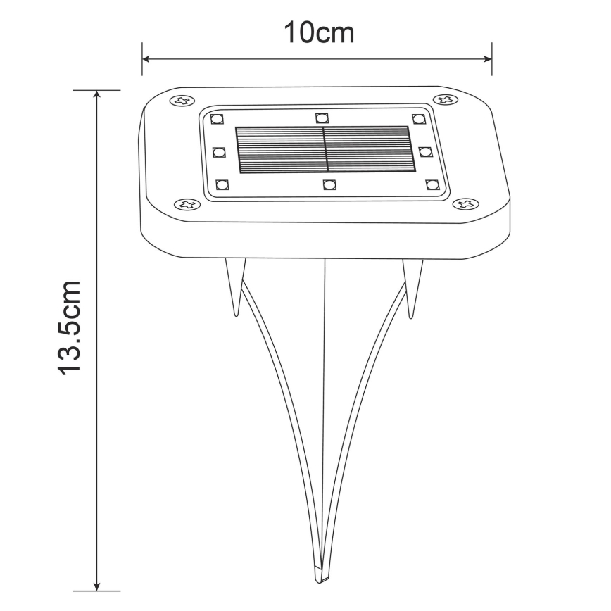 Globo - НАБОР 2x Светодиодный светильник на солнечной батарее LED/0,8W/1,2V IP44 300 mAh