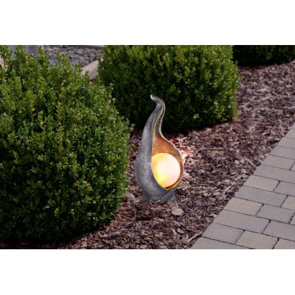 Globo - Світлодіодний світильник на сонячній батареї LED/2,16W/3V 3000K IP44 срібний