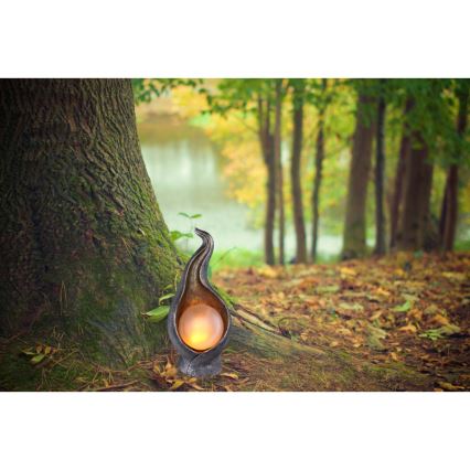 Globo - Світлодіодний світильник на сонячній батареї LED/2,16W/3V 3000K IP44 срібний
