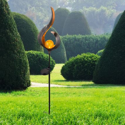 Globo - Світлодіодний світильник на сонячній батареї LED/0,02W/3V 600mAh IP44 бронзовий