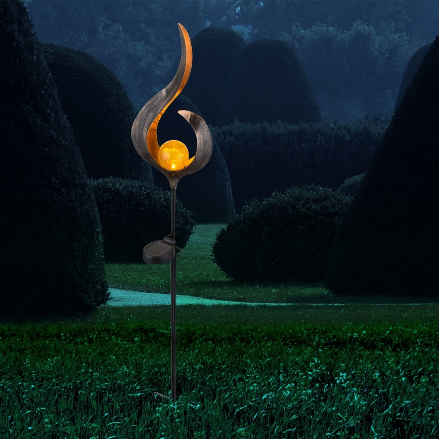 Globo - Світлодіодний світильник на сонячній батареї LED/0,02W/3V 600mAh IP44 бронзовий