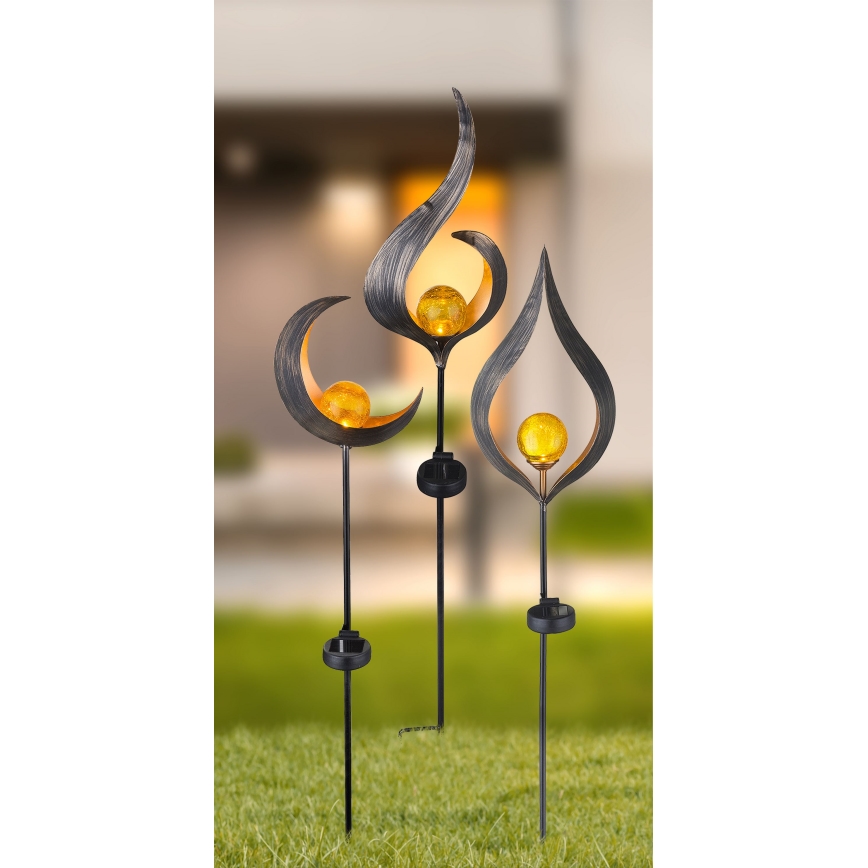 Globo - Світлодіодний світильник на сонячній батареї LED/0,02W/3V 600mAh IP44 бронзовий