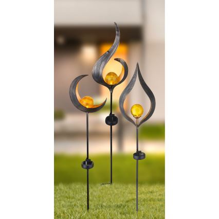 Globo - Светодиодный светильник на солнечной батарее LED/0,02W/3V 600mAh IP44 бронзовый