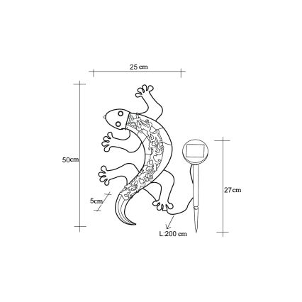 Globo - LED На сонячній батареї прикраса LED/0,06W/3V IP44