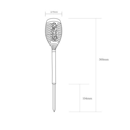 Globo - НАБІР 2x Світлодіодний світильник на сонячній батареї LED/0,1W/3V IP44