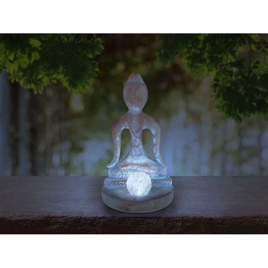 Globo - LED сонячний світильник LED/3V IP44 200 mAh статуя Будди