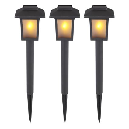 Globo - НАБОР 3x Светодиодный светильник на солнечной батарее 3xLED/1,2V IP44 200 mAh