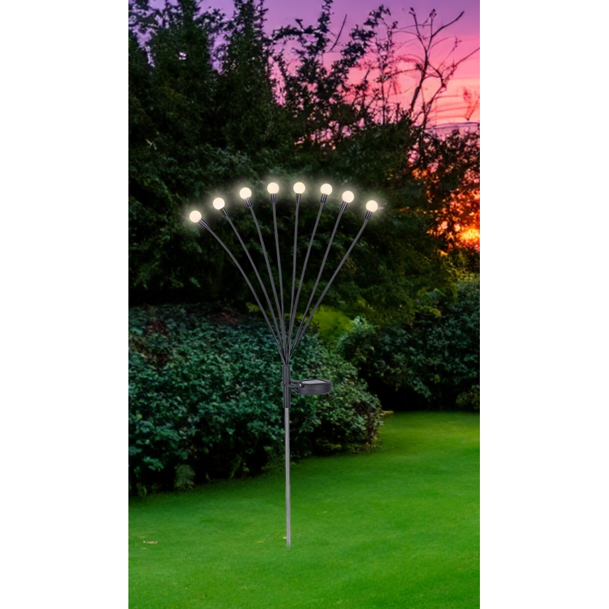 Globo - Світлодіодний світильник на сонячній батареї 8xLED/0,06W/3,2V 3000K IP44
