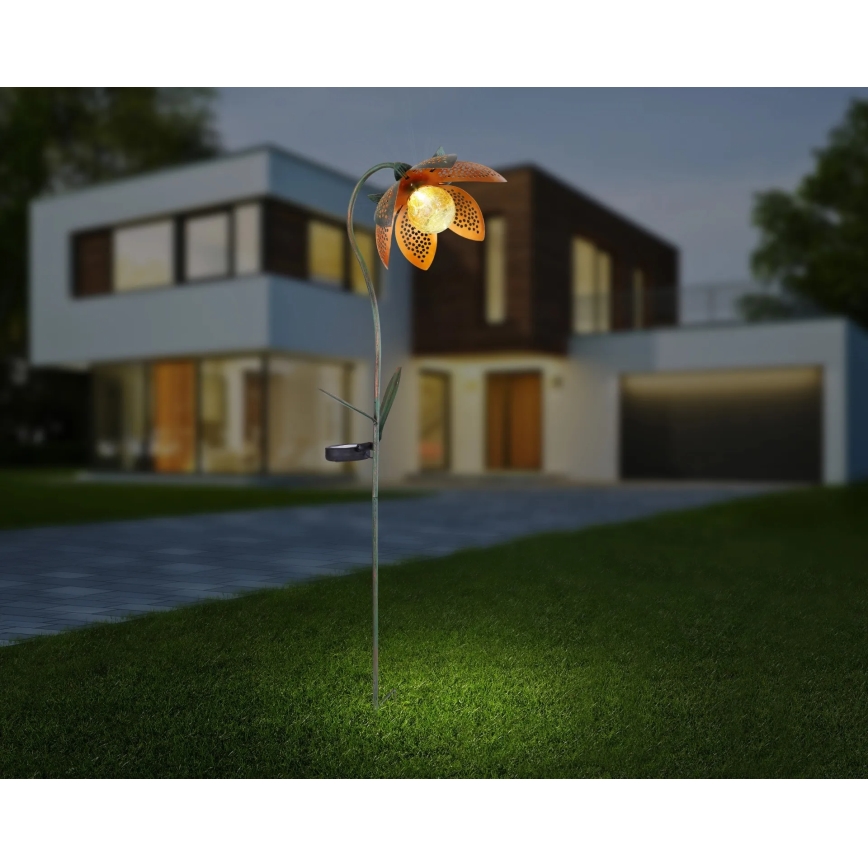 Globo - светодиодный солнечный светильник LED/3,2V IP44 200 mAh цветок