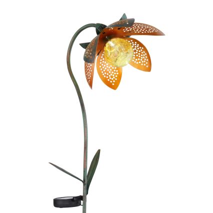 Globo - сонячний LED-світильник LED/3,2 В, IP44, 200 mAh, у вигляді квітки