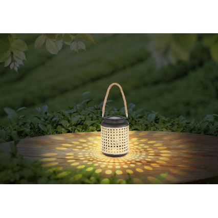 Globo - Світлодіодний світильник на сонячній батареї LED/0,06W/3V 3000K IP44 бамбук