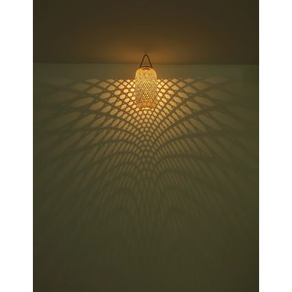 Globo - Світильник на сонячній батареї LED/0,06W/3V бамбук IP44 600 мАг