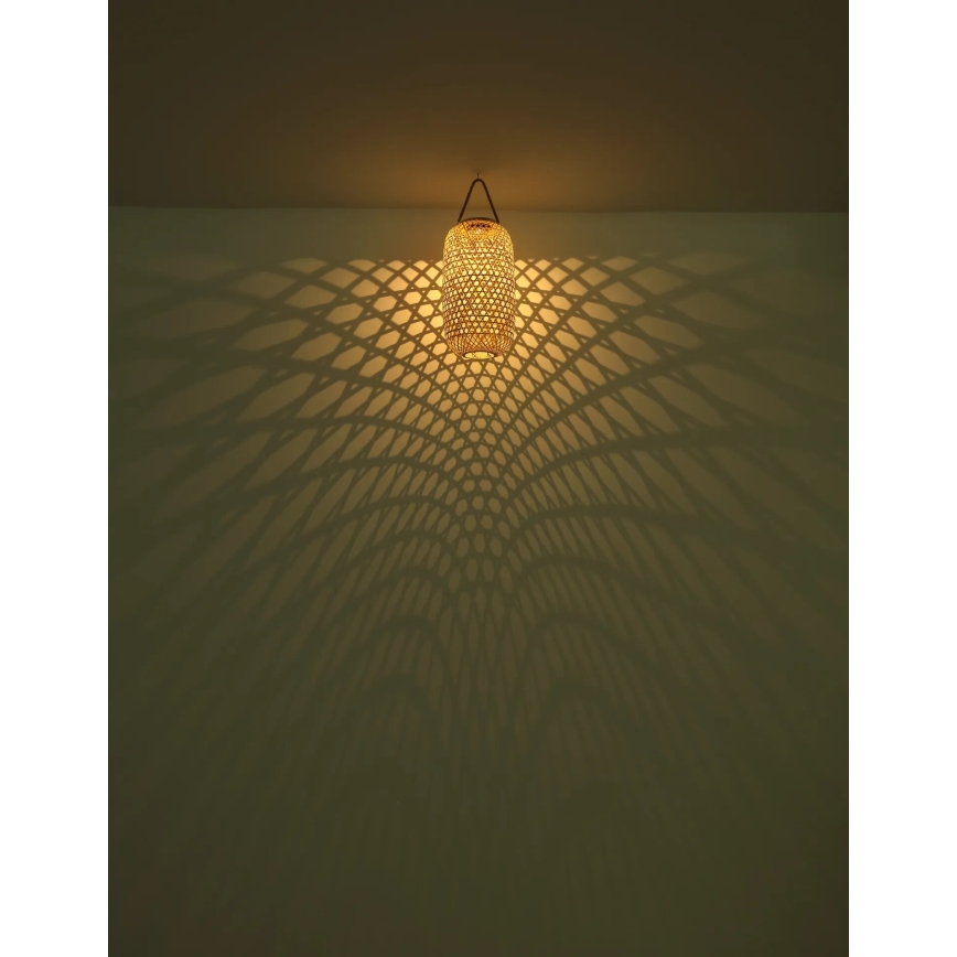 Globo - Світильник на сонячній батареї LED/0,06W/3V бамбук IP44 600 мАг