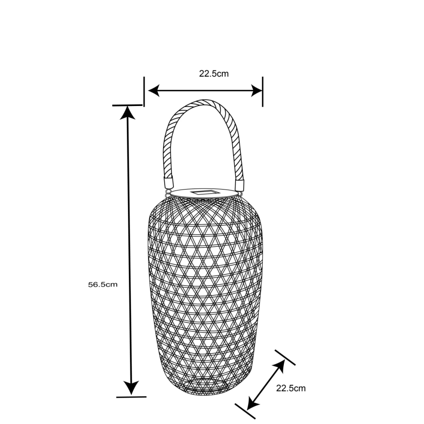 Globo - Светодиодный светильник на солнечной батарее LED/0,06W/3V бамбук IP44 600 mAh