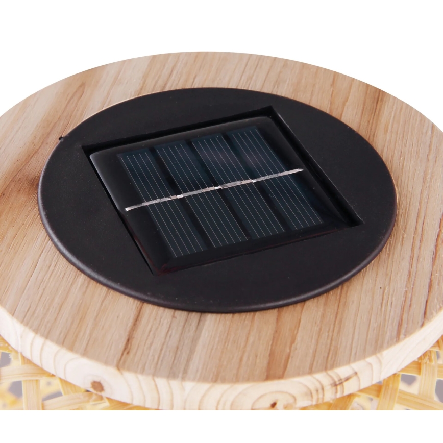 Globo - Світлодіодний світильник на сонячній батареї LED/0,06W/3V бамбук IP44