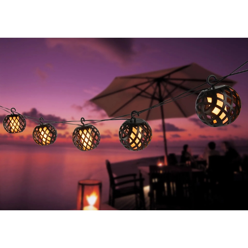 Globo - LED На сонячній батареї декоративна гірлянда 98xLED/0,1W/3V 410 см IP44