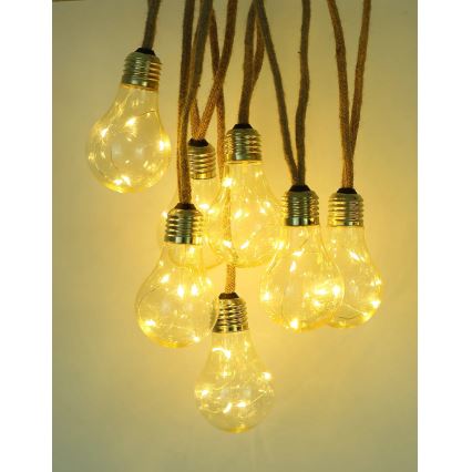 Globo - LED На сонячній батареї декоративна гірлянда 50xLED/0,06W/3,2V 570 см IP44