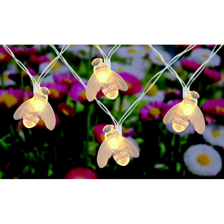 Globo - Светодиодная гирлянда на солнечной батарее 20xLED/0,06W/3V IP44