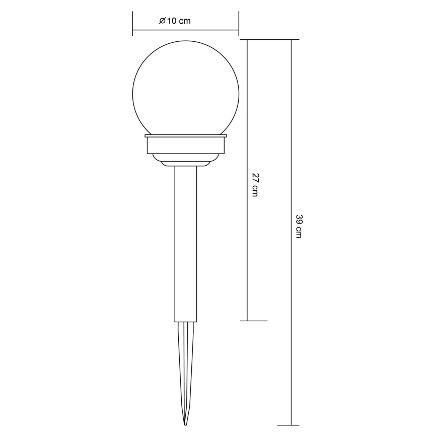 Globo 33699-12 - Светодиодная лампа на солнечной батарее LED/1,2V IP44