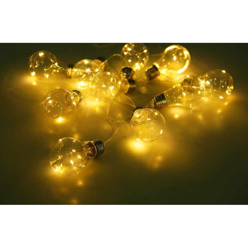 Globo - LED гірлянда на сонячній батареї 10xLED/0,06W/3,2V 380 см IP44