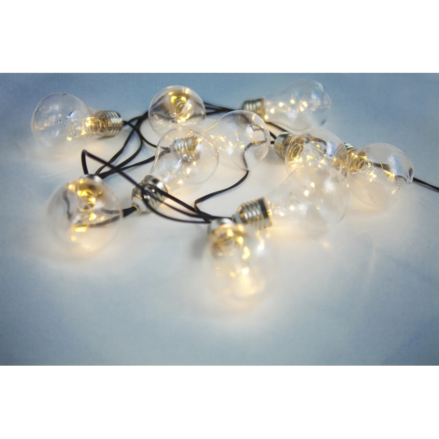 Globo - Світлодіодний сонячний ланцюг 10xLED/0,06W/3,2V 380 см IP44 600 мАг