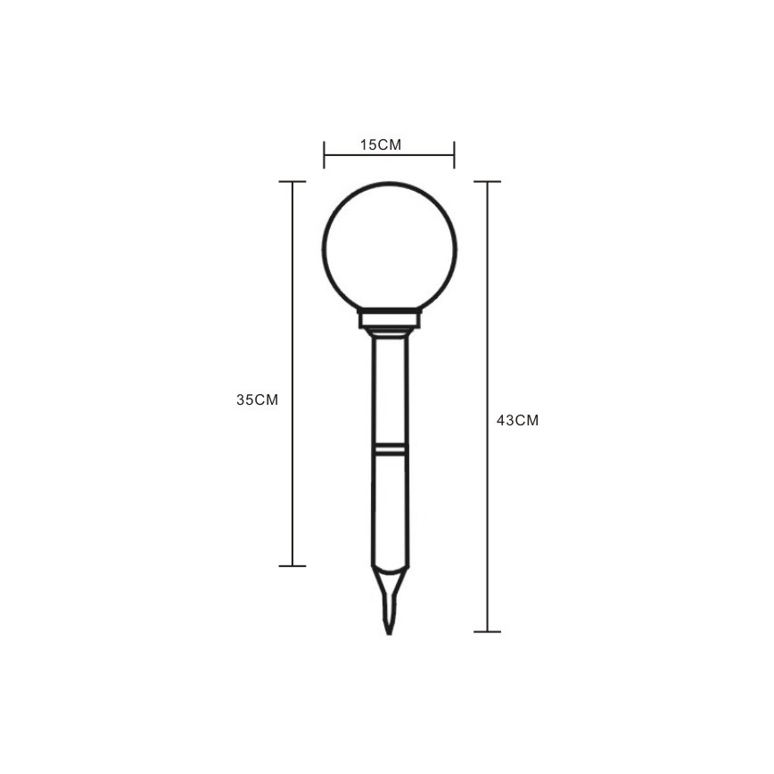 Globo - Світильник на сонячній батареї LED 2xLED/0,06W/1,2V IP44 600 mAh