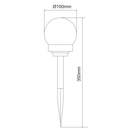 Globo - НАБОР 3x Светодиодный светильник на солнечной батарее LED/0,06W/3V 4000K диаметр 10 см IP44