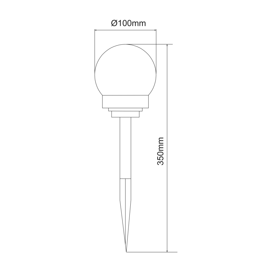 Globo - НАБОР 3x Светодиодный светильник на солнечной батарее LED/0,06W/3V 4000K диаметр 10 см IP44