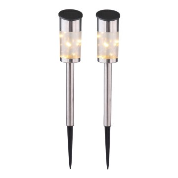 Globo 33799-2 - НАБІР 2x Лампа на сонячній батареї 10xLED/0,06W/1,2V IP44