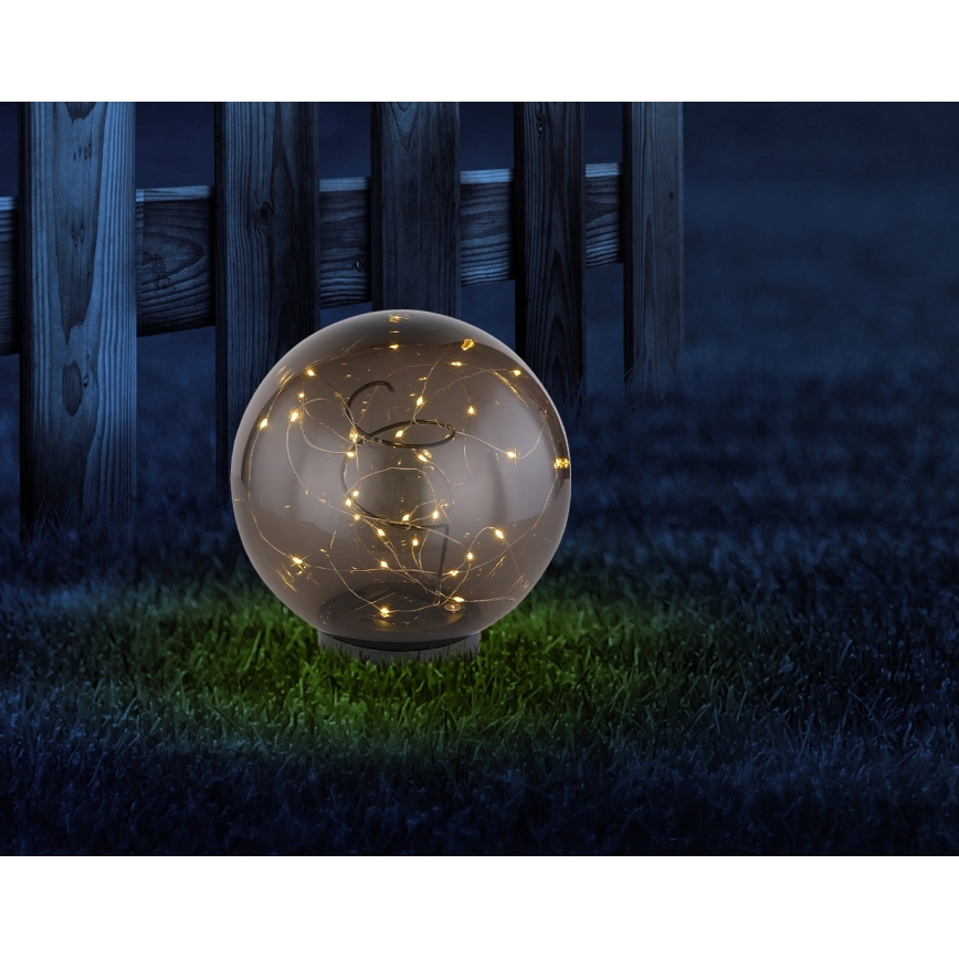 Globo - Світлодіодний світильник на сонячній батареї 30xLED/0,06W/1,2V діаметр 20 см IP44
