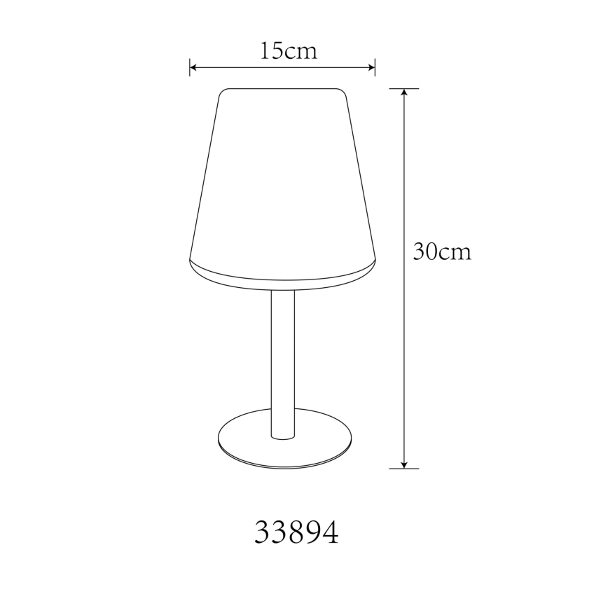 Globo - LED RGB Сенсорна настільна лампа на сонячній батареї LED/0,1W/3V IP44