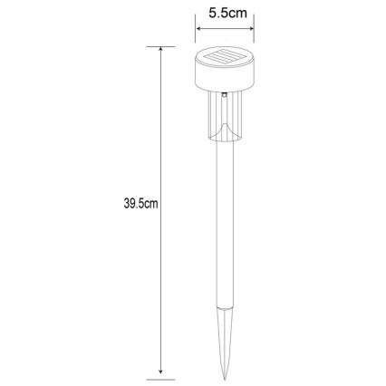 Globo - Светодиодный светильник на солнечной батарее LED/0,06W/1,2V IP44