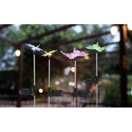 Globo - НАБОР 4x Светодиодный светильник на солнечной батарее LED/0,06W/3V IP44