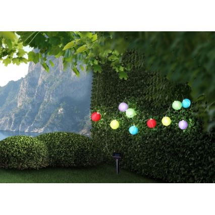 Globo - Светодиодная гирлянда на солнечной батарее 10xLED/0,06W/1,2V IP44